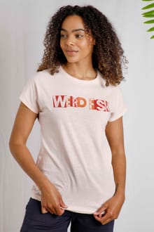 Letter Press Organic Cotton Slub T-Shirt Pale Coral