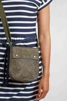 Minnie Printed Cross Body Bag Dark Olive