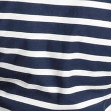 Maliha Organic Stripe Jersey Midi Dress Navy