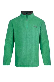 Newark Eco 1/4 Zip Grid Fleece Dark Green