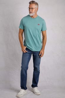 Fished Organic Cotton T-Shirt Mineral Blue