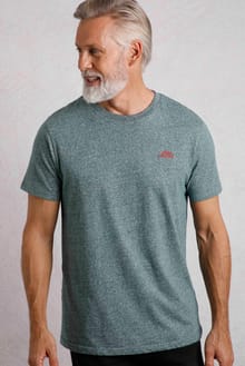 Fished Organic Branded T-Shirt Forest Green