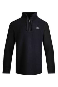 Cruiser 1/4 Zip Eco Macaroni Sweatshirt Black