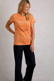 Sunset Organic Cotton Graphic T-Shirt Apricot