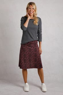 Malmo Printed Jersey Stretch Skirt