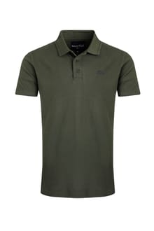 Giles Pique Polo Deep Lichen Green