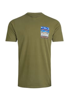 Get Beak Back Print RSPB Collaboration Artist T-Shirt  Olive Green