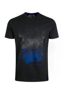 Dark Sky Organic Cotton Front Print T-Shirt Midnight