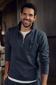 Oakville Eco 1/4 Zip Graphic Sweatshirt