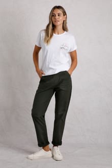 Malorri Organic Cotton Cargo Trousers Anthracite