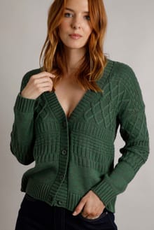 Amiens Eco Mixed Stitch Cardigan