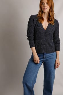 Amiens Eco Mixed Stitch Cardigan