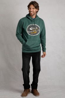 Bryant Front Print Graphic Popover Hoodie