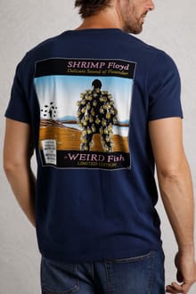 Shrimp Floyd Back Print Artist T-Shirt