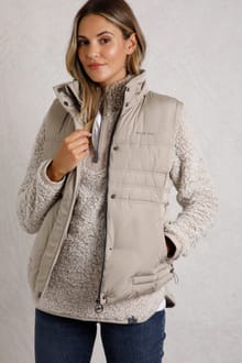 Sabine Arctic Padded Gilet Sand Dune