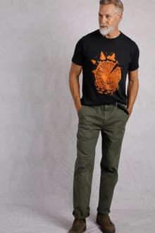 Warkworth Relaxed Casual Cargo Trousers Fir Green