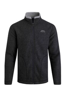 Shires Eco Full Zip Grid Fleece  Washed Black