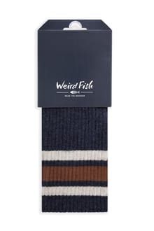 Darwin Striped Boot Socks 3 Pack Navy