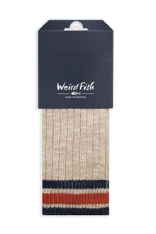 Karumba Striped Fleck Socks 2 Pack Nut