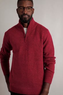 Helmsdale Eco 1/4 Zip Jumper Garnet