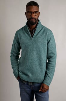 Helmsdale Eco 1/4 Zip Jumper Ivy