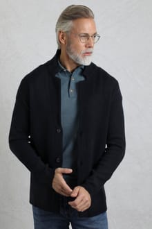 Brad Knitted Cardigan Midnight