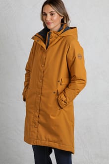 Kenzie Recycled Waterproof Coat  Mustard