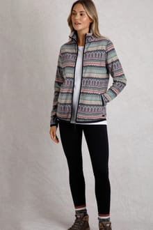 Rochelle Full Zip Printed Microfleece