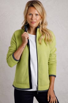 Ariana Eco Full Zip Grid Fleece Tarragon