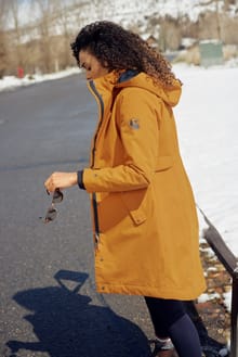 Kenzie Recycled Waterproof Coat  Mustard