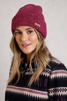 Neve Ribbed Beanie Hat Boysenberry