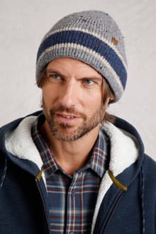 Fleetwood Flecked Beanie Hat Storm Grey