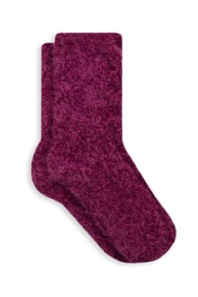 Colyn Chenille Cable Knit Socks Boysenberry