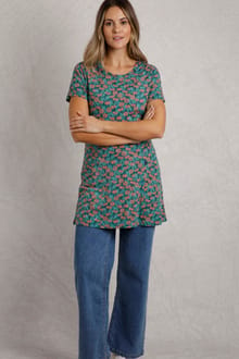 Sidra Organic Cotton Printed Jersey Slub Tunic