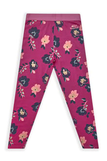 Livvy Girls Printed Leggings Boysenberry