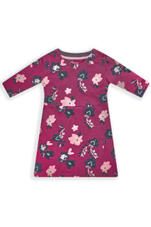 Starlight Girls Organic Cotton Printed Dress  Boysenberry