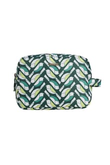 Janis Printed Washbag Cedar Green