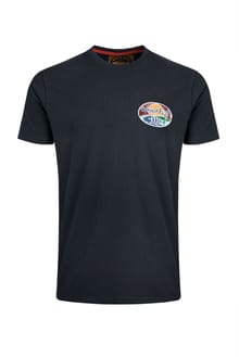 Land and Sea Back Print Graphic T-Shirt Navy