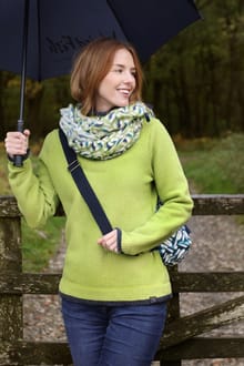 Beye Eco 1/4 Zip Grid Fleece Tarragon