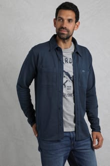 Fingask Loopback Shirt Navy