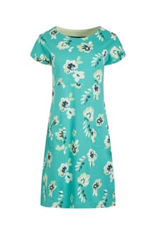 Tallahassee Organic Jersey Dress Blue Shine