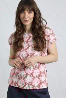 Thandi Organic Cotton Printed Jersey T-Shirt Desert Rose