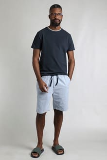 Dewey Stripe Shorts Ecru