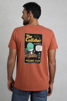 Codfather Heritage Wash Artist T-Shirt Baked Clay