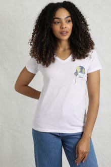 Sunset Palm Organic Cotton Graphic T-Shirt