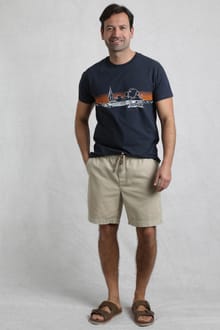 Weston Canvas Shorts Flint Stone