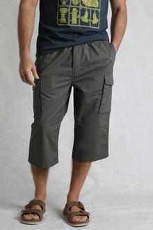 Summersville 3/4 Length Ripstop Cargo Trousers Dark Grey