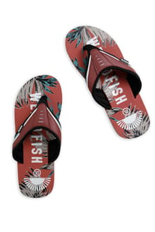 Lexington Printed Flip Flops Paprika