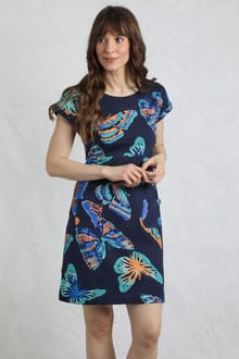 Tallahassee Organic Jersey Dress Dark Blue