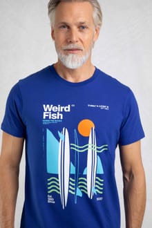 Coordinates Eco Front Print Graphic T-Shirt Cobalt Blue
